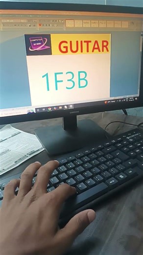 apply for guitar short cut using in ms word 🎸 #motivation #computer #study #shorts #guitar