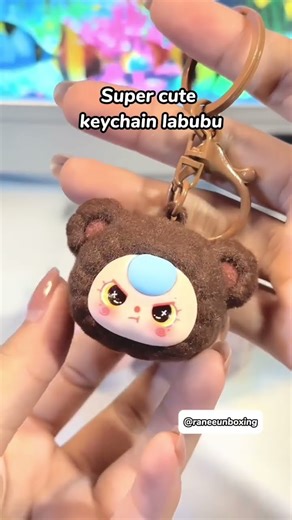 Super cute keychain labubu #shopeehaul #unboxing #keychain #labubu #mini