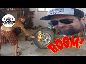 How to inflate a tire with WD40! completely safe....