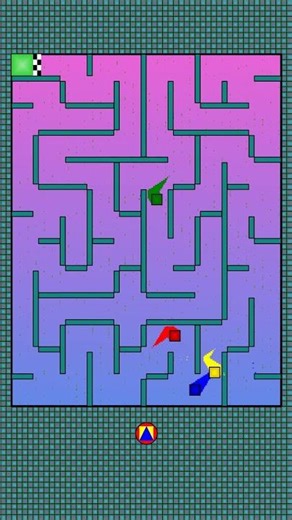 Insane Square Race: Finding the perfect solution! 🟦🟥🟨🟩 #shorts