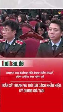 Tran Sy Thanh and his slogan reform scheme: False discipline!