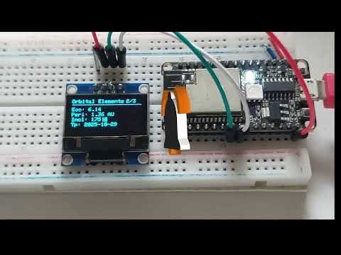 ESP32 Comet C/2025 N1 (ATLAS) - Live Tracker Nasa JPL