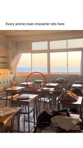 Every Anime Main Character sits there