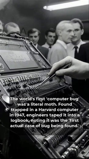 The world's first 'computer bug' was a literal moth trapped inside a massive machine. On September 9, 1947, operators at Harvard University were trying to figure out why their Mark II computer had malfunctioned. This wasn't a desktop PC. It was a room-sized electromechanical computer, filled with relays and wires. After a thorough search, they located the source of the problem. A small moth had gotten stuck inside one of the sensitive relays, preventing it from closing and causing the entire mac