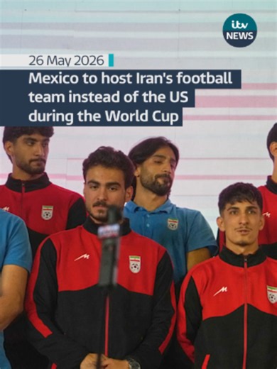 Iran's World Cup team won't be allowed to stay overnight in the United States — so they're basing themselves in Mexico instead. The US and Israel launched military action against Iran in February, making the team's situation at this summer's tournament increasingly complicated. Mexico's president Claudia Sheinbaum says FIFA asked if Iran could stay on their side of the border, and she agreed. Iran play their group games in California and Seattle — but they'll be crossing the border each time. #W