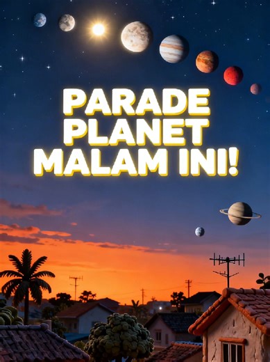 Habis Maghrib nanti coba deh nengok ke langit barat 🌌 Malam ini beberapa planet kelihatan barengan dalam satu area langit — momen yang nggak sering terjadi. Dari Bumi kelihatannya rapi, padahal jarak aslinya jauh banget satu sama lain. Kita cuma kebetulan melihatnya dari sudut yang pas. Waktunya juga sebentar… paling enak dilihat sebelum tarawih. Setelah itu satu per satu bakal turun dan hilang di cakrawala. Kadang cukup lihat langit sebentar buat sadar… kita cuma bagian kecil di tengah alam se