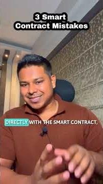 3 Smart Contract Mistakes to Avoid #solidity #rust #smartcontracts #web3 #blockchain #coins #token
