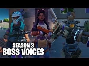 ALL NEW BOSS VOICE SOUNDS | Fortnite Chapter 2 Season 3