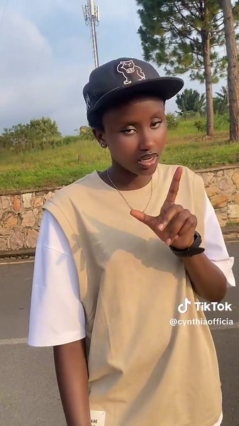 Individual Expressing Themselves Outdoors with Gestures