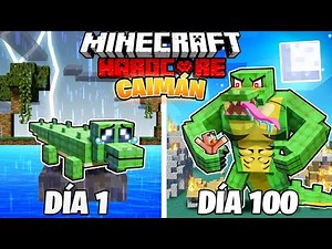 I SURVIVED 100 DAYS as an ALLIGATOR in MINECRAFT HARDCORE!