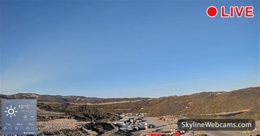 【LIVE】 Web Kamera uživo Ilulissat - Grenland | SkylineWebcams