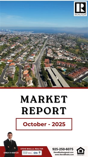 October 2025 Market Snapshot 📊 Pleasanton up, Oakley down, and the rest of the East Bay staying competitive. Local data = smarter decisions. Steve Bhalla (Realtor®) DRE#01468124 925-250-6075 SteveBhalla@gmail.com www.SteveBhalla.com #stevebhallarealtor #californiarealtor #californiarealestate #california #Californiahomes #CA #Realtors #RealEstate #CaliforniaHomes #BayArea #BayAreaRealEstate #BayAreaRealtor #BayAreaMarketReport #EastBayRealtor #PleasantonRealEstate #OakleyHomes #HaywardRealEstat