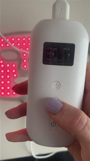 NanoLeaf red light therapy face mask controls and lights