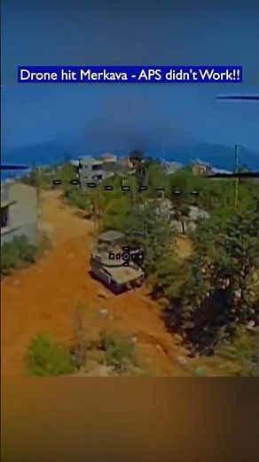 Recon Drone Guides FPV Strike on Israeli Merkava Tank!!
