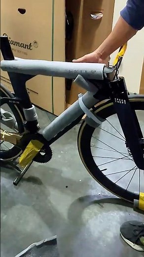 Trek speed concept unboxing #unboxing #unbox #triathlon