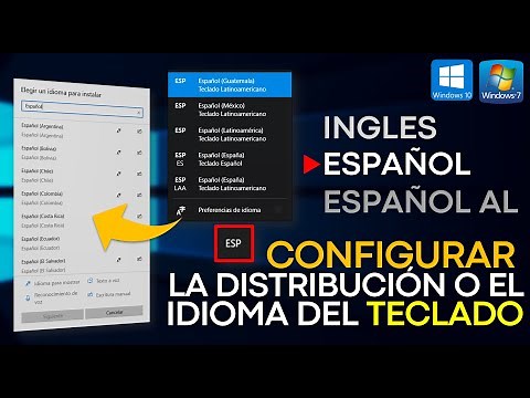 CÓMO CAMBIAR EL IDIOMA DEL TECLADO EN WINDOWS 10 Y 7