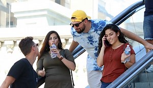 Awkward Escalator Conversations 😂😂 | The Daily Dropout