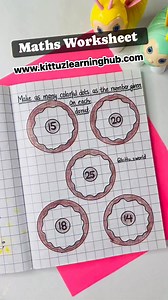 Dot Counting Activity 🍩🎨 Kids make colorful dots as per the number given—fun way to practice counting, number recognition, and fine motor skills. #countingactivity #preschoolmath #learnthroughplay #nurseryworksheets #earlylearning #viralchallenge | Renu Bala