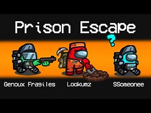 PRISON ESCAPE IMPOSTOR ROLE in Among Us (Jailbreak mod)