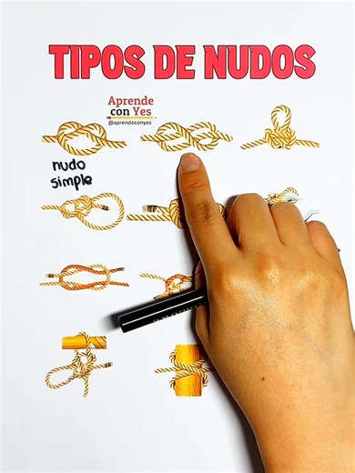 13K views · 173 reactions | Tipos de nudos | Aprende con Yes | Facebook