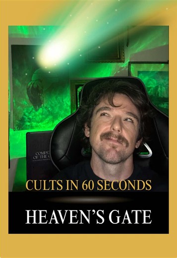 The Heaven’s Gate cult is one of the most infamous UFO cults in history. In 1997, Marshall Applewhite convinced 39 followers that Comet Hale-Bopp concealed a spacecraft and that leaving their earthly bodies was the only way to reach it. Here’s the true story of Heaven’s Gate in 60 seconds. What do you think really happened? #ufo #cults #ufos #cult #alienabduction