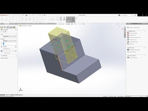 SolidWorks Practice Part 1 | Extrude Boss & Extrude Cut Tutorial for Beginners