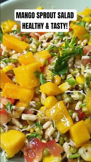 Mango Sprout Salad 🥭🌱 | Healthy Weight Loss Salad Recipe | Easy Protein Rich Evening Snack