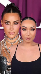 I TRY TO GLAM LIKE KIM K 😱😳 Shoutout to @makeupbyariel for creating this masterpiece! I have been thinking about this glam for a week straight! So I had to attempt to recreate! Here’s everything I used for this look: @danessamyricksbeauty Yummy Skin Blurring Balm Powder in Universal @hauslabs Triclone Skin Tech Foundation in the shade 230 @makeupbymario SoftSculpt Transforming Skin Enhancer® in the shade Medium @lorealparis Skin Ink Foundcealer in the shade 160 @onesize Ultimate Blurring Setti