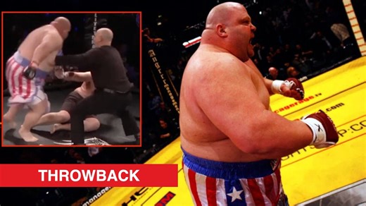 Butterbean knocked out boxer with 16 losses to claim MMA title in the final win of his legendary career