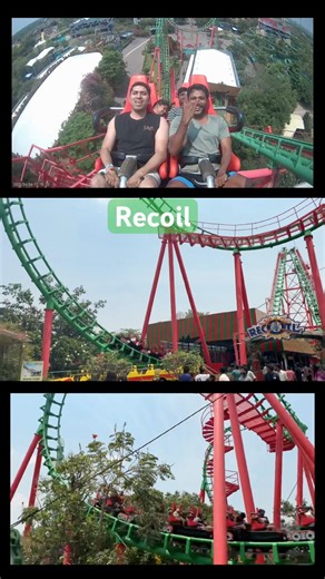 India’s first reverse looping roller coaster #ride #waterpark #thriller #trending #explore