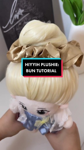 Easy Bun Tutorial for Hiyyih Plushie | Kpop Doll Hair Set