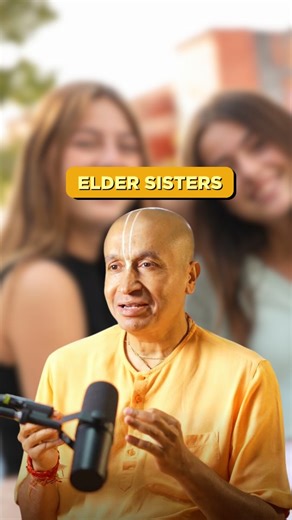 Gauranga Das on Instagram: "If you have an elder sister, appreciate her. The elder sister complex is real. She’s the protector, the problem-solver, and the silent giver. From emotional support to endless sacrifices, she does it all without complaining. But even she needs a break sometimes. If you have an elder sister, appreciate her. #elderdaughter #eldersister #siblinglove #harekrishna #gaurangadas"