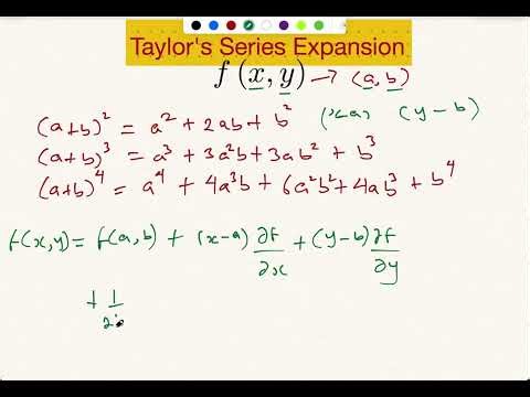 Taylor’s Series Expansion | Function of two (2) variables f(x,y)