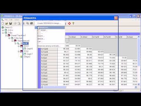 Analysing biological data with PRIMER and PERMANOVA