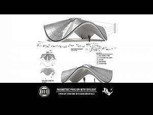 Rhino 8 Parametric Pavilion Minimal Surface with Skylight Grasshopper Script Algorithm Download