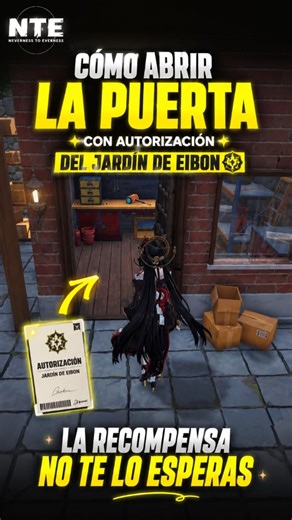 como abrir la puerta con autorización del jardín de eibon - neverness to everness