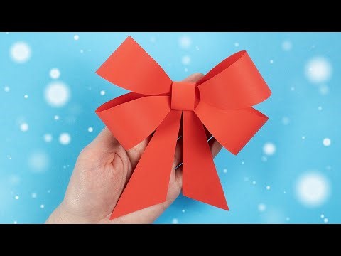 🎀How to Make a Paper Bow Easy - Easy For Gift Wrapping - Paper Craft