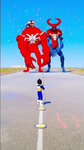 Random Superheroes VS Giant Spiderman & Giant Venom #gta #shorts