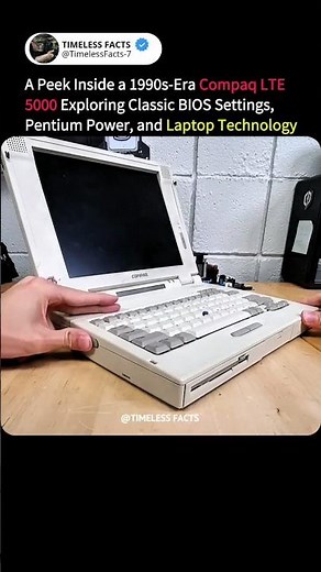 A 90s Compaq Laptop with Classic BIOS and Pentium Power