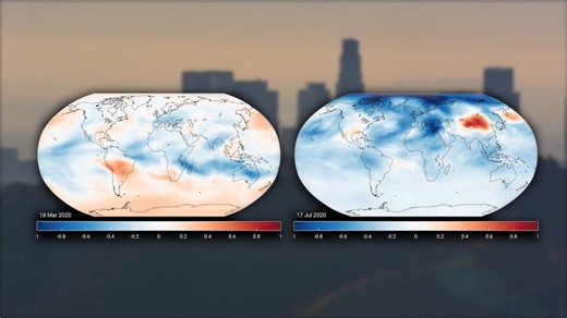 New NASA video tracks the 'atmospheric fingerprint' of COVID-19