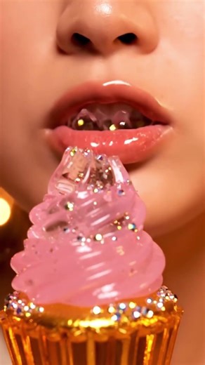 EXTREME CRUNCH 🤤 Transparent Crystal Candy ASMR | Satisfying Eating Sounds #shorts