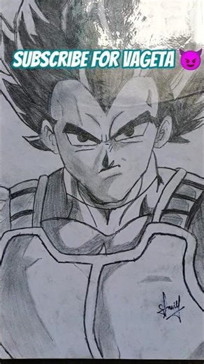 how to draw vageta 😈#subscribe for vageta😈#artbysameer-5412