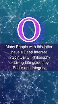 What does the letter O reveal about your personality #numerology #names