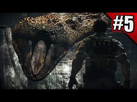 Resident Evil HD Remaster - Part 5 | Large Snake Encounter [Hard]
