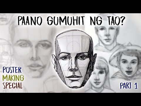 PAANO GUMUHIT NG TAO? Poster Making Tutorial PART 1