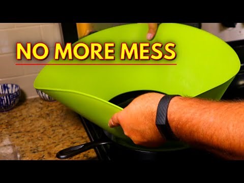 A Chef's Secret - The Frywall Silicone Splatter Guard