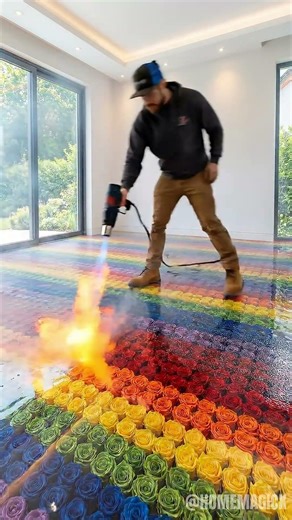 Insane Rainbow Floor Will Melt Your Eyes ✨