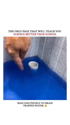 UNIVERSE | SCIENCE | TECHNOLOGY on Instagram: "The video illustrates a standard siphon method that works by a combination of gravity and atmospheric pressure to drain a shallow pool. The continuous flow is maintained by keeping the hose completely filled with liquid and the outlet below the water level of the source. How the Siphon Works: 1) Gravity: Gravity pulls the column of water in the longer (outlet) leg of the hose downward. This creates a pressure drop (partial vacuum) at the highest poi