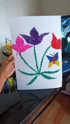 #CapCut mosaic made of egg shells 🌻