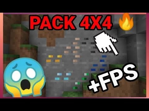 TEXTURE PACKS 4X4 SIN LAG AUMENTA FPS PARA SKYWARS,UHC Y PVP / FPS BOOST MINECRAFT 1.8 ♥️